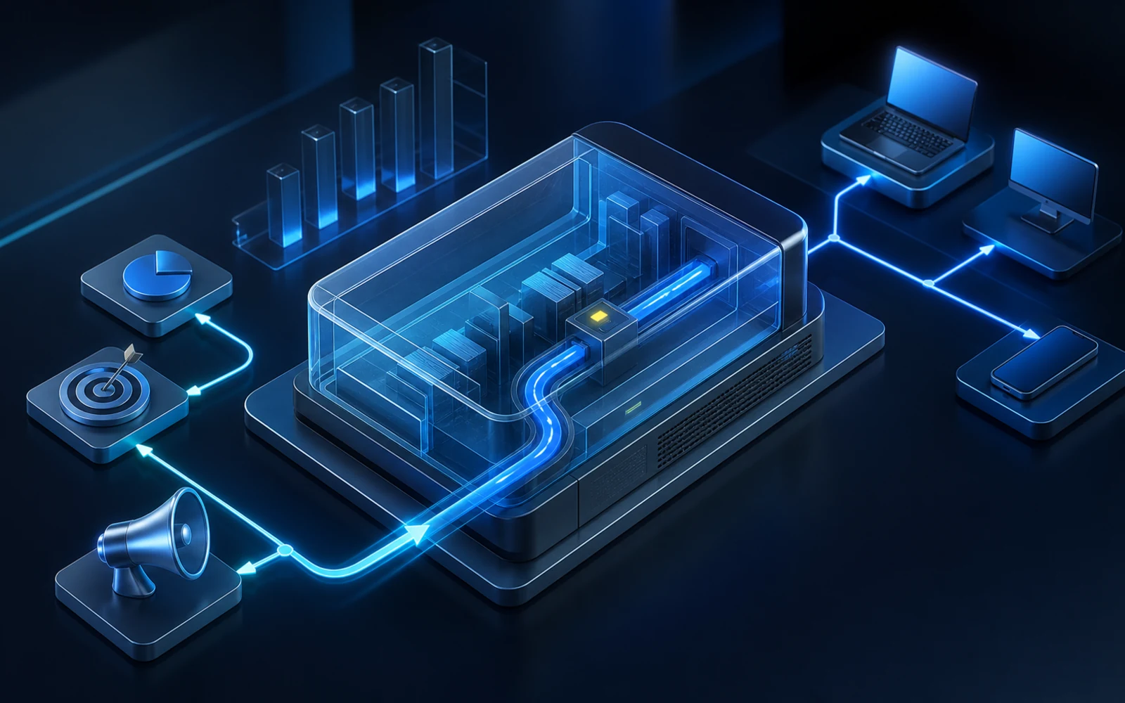 Editorial illustration for Proxies for Digital Marketing